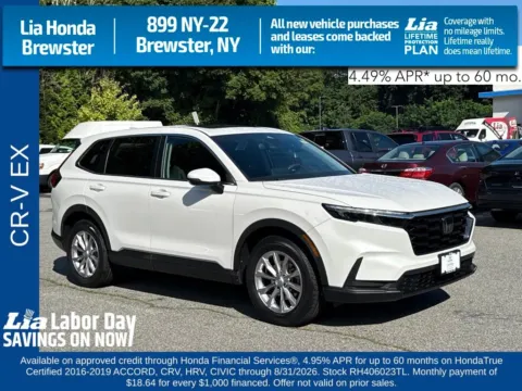 White 2024 Honda CR-V EX for sale in Brewster, NY