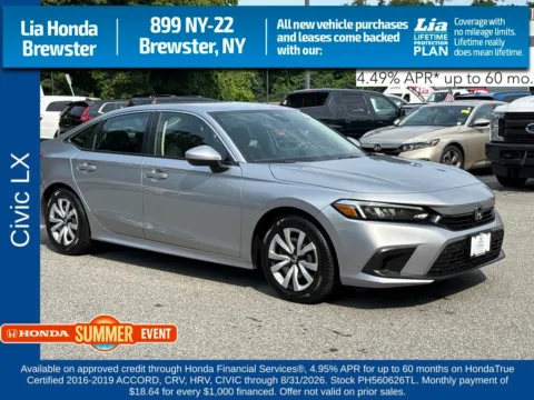 Gray 2023 Honda Civic LX for sale in Brewster, NY