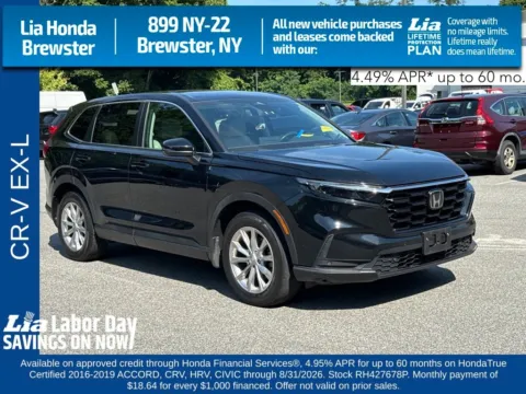 Black 2024 Honda CR-V EX-L for sale in Brewster, NY
