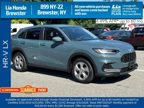 Gray 2024 Honda HR-V LX for sale in Brewster, NY