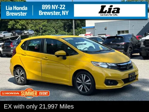 Yellow 2019 Honda Fit EX for sale in Brewster, NY