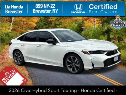 White 2026 Honda Civic Hybrid Sport Touring for sale in Brewster, NY