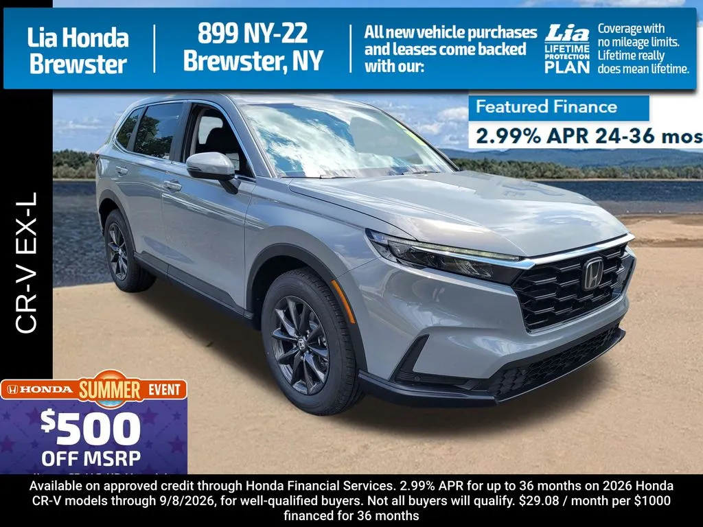 Gray 2026 Honda CR-V EX-L for sale in Brewster, NY