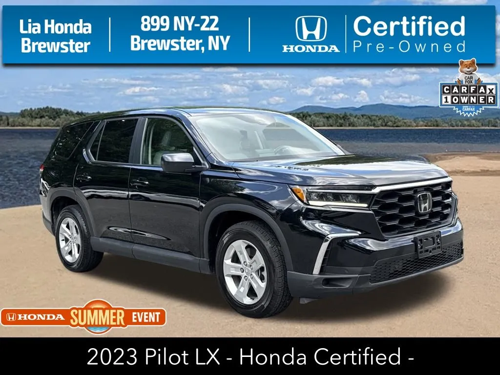 Black 2023 Honda Pilot LX for sale in Brewster, NY