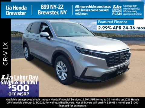 Silver 2026 Honda CR-V LX for sale in Brewster, NY