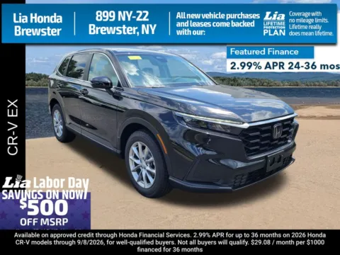 Black 2026 Honda CR-V EX for sale in Brewster, NY