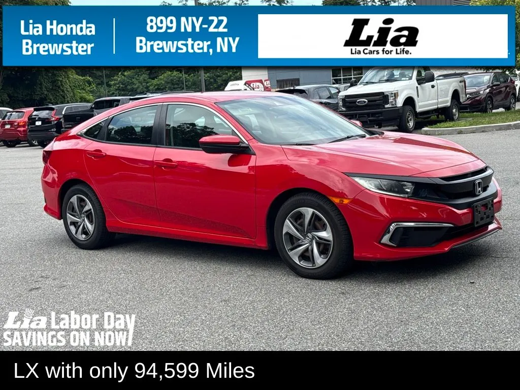 Used 2019 Honda Civic LX with VIN 2HGFC2F67KH525890 for sale in Brewster, NY