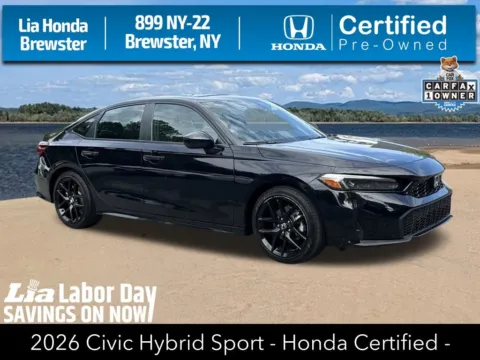 Black 2026 Honda Civic Hybrid Sport for sale in Brewster, NY