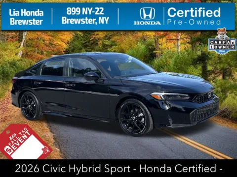 Black 2026 Honda Civic Hybrid Sport for sale in Brewster, NY