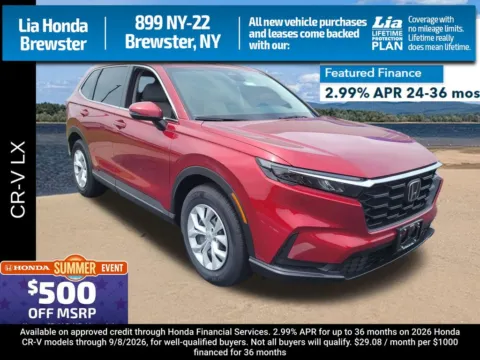 Red 2026 Honda CR-V LX for sale in Brewster, NY