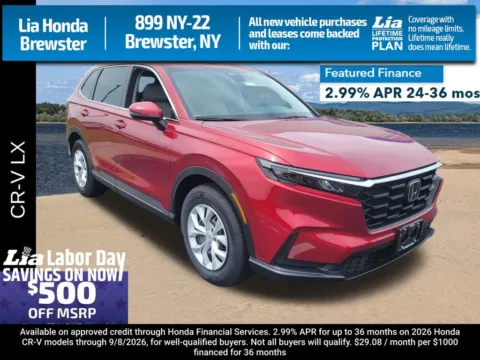 Red 2026 Honda CR-V LX for sale in Brewster, NY