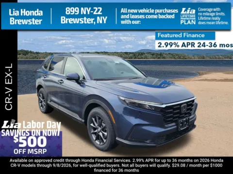Blue 2026 Honda CR-V EX-L for sale in Brewster, NY