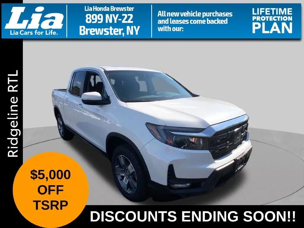 White 2026 Honda Ridgeline RTL for sale in Brewster, NY