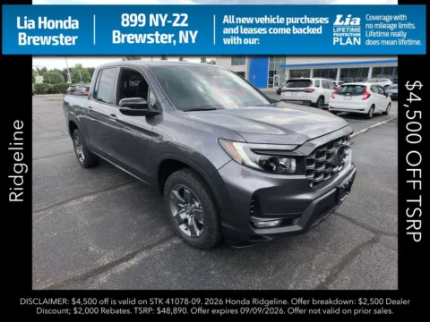 Gray 2026 Honda Ridgeline TrailSport for sale in Brewster, NY