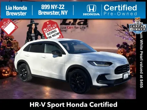 White 2024 Honda HR-V Sport for sale in Brewster, NY