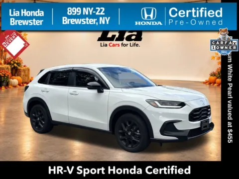 White 2024 Honda HR-V Sport for sale in Brewster, NY