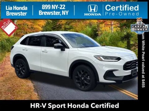 White 2024 Honda HR-V Sport for sale in Brewster, NY