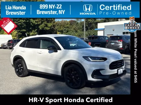 White 2024 Honda HR-V Sport for sale in Brewster, NY