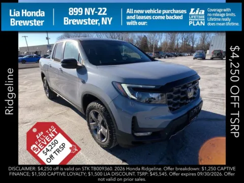 Gray 2026 Honda Ridgeline TrailSport for sale in Brewster, NY