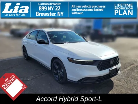 White 2026 Honda Accord Hybrid Sport-L for sale in Brewster, NY
