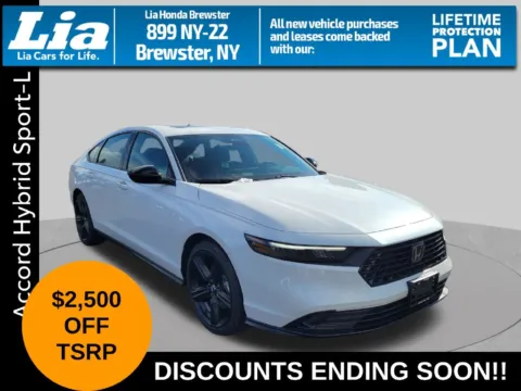 White 2026 Honda Accord Hybrid Sport-L for sale in Brewster, NY