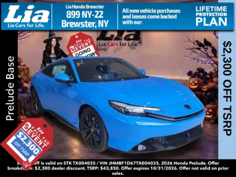 Blue 2026 Honda Prelude Hybrid for sale in Brewster, NY