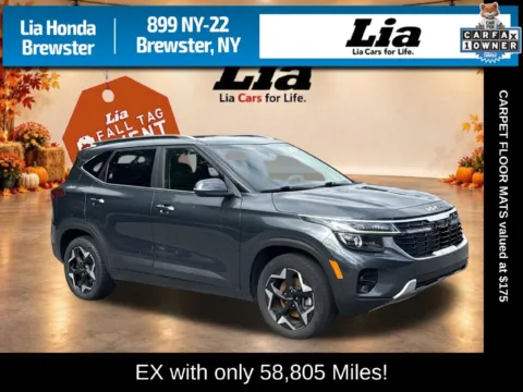 Gray 2024 Kia Seltos EX for sale in Brewster, NY