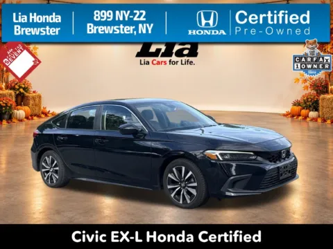 Black 2024 Honda Civic EX-L for sale in Brewster, NY
