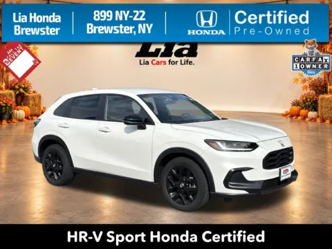 White 2024 Honda HR-V Sport for sale in Brewster, NY