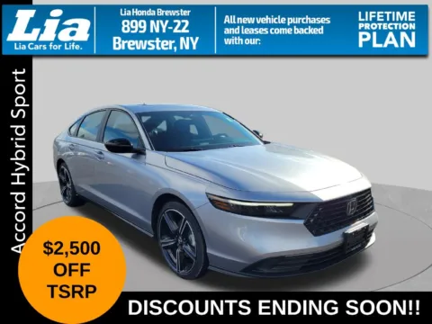 Silver 2026 Honda Accord Hybrid Sport for sale in Brewster, NY