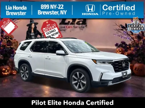 White 2024 Honda Pilot Elite for sale in Brewster, NY