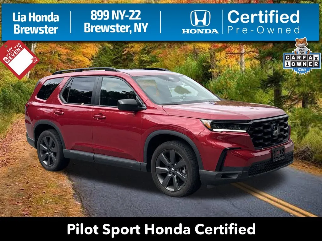 Red 2024 Honda Pilot Sport for sale in Brewster, NY