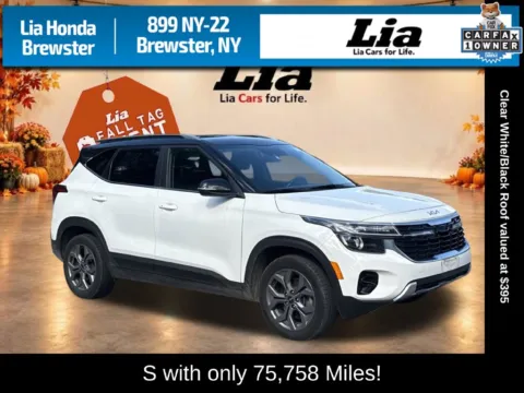 White 2024 Kia Seltos S for sale in Brewster, NY