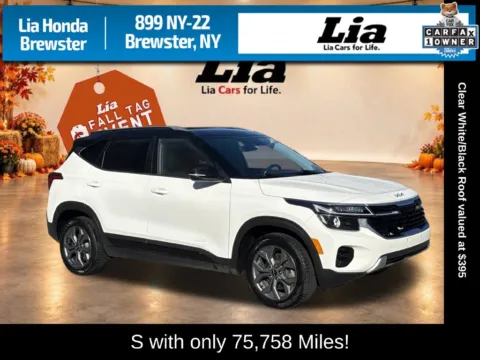 White 2024 Kia Seltos S for sale in Brewster, NY
