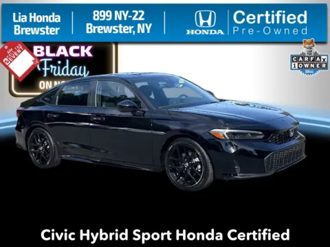 Black 2026 Honda Civic Hybrid Sport for sale in Brewster, NY