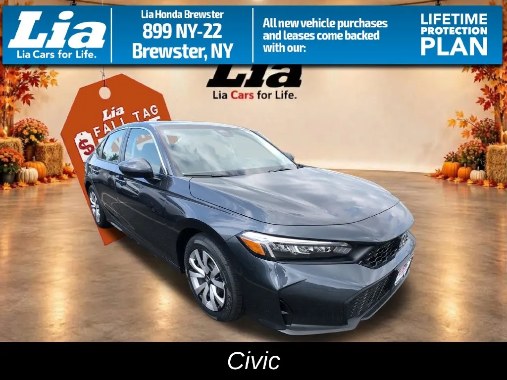 Gray 2026 Honda Civic LX for sale in Brewster, NY