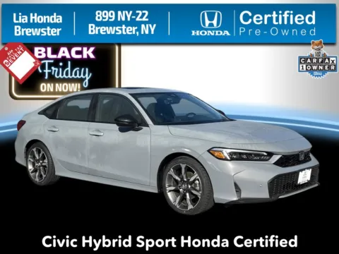 Gray 2025 Honda Civic Hybrid Sport for sale in Brewster, NY