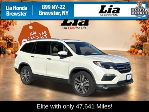 White 2017 Honda Pilot Elite for sale in Brewster, NY