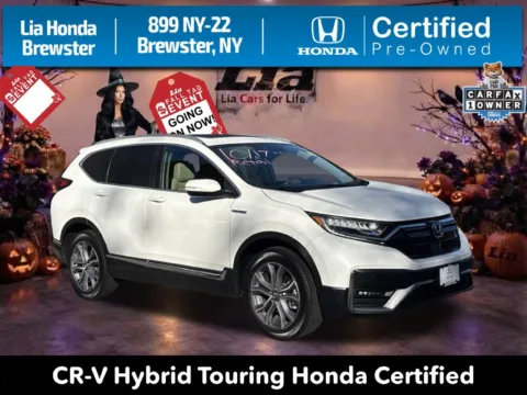 White 2021 Honda CR-V Hybrid Touring for sale in Brewster, NY