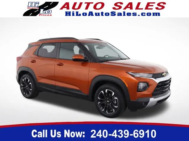 Orange 2022 Chevrolet TrailBlazer LT for sale in Frederick, MD