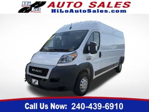 White 2022 Ram ProMaster 2500 High Roof for sale in Frederick, MD
