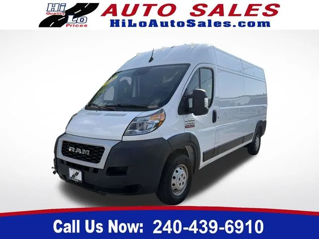 White 2022 Ram ProMaster 2500 High Roof for sale in Frederick, MD