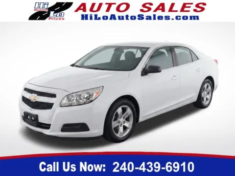 White 2013 Chevrolet Malibu LS for sale in Frederick, MD