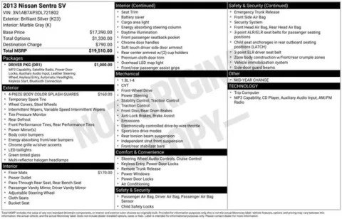 Another view of 2013 Nissan Sentra SV for sale in Frederick, MD at Hi Lo Auto Sales