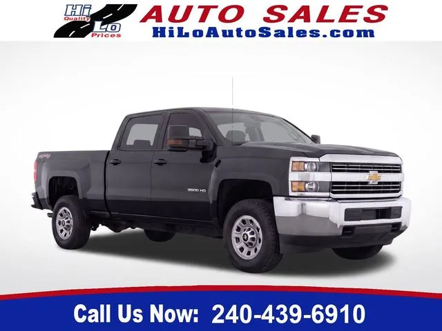 Black 2017 Chevrolet Silverado 3500 HD Work Truck for sale in Frederick, MD