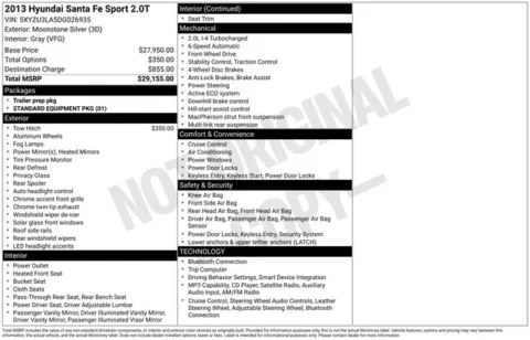 Silver 2013 Hyundai Santa Fe Sport 2.0L Turbo for sale in Frederick, MD