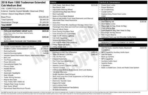 Gray 2018 Ram 1500 Tradesman for sale in Frederick, MD