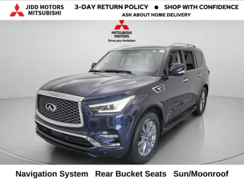 Blue 2024 INFINITI QX80 LUXE for sale in Des Plaines, IL