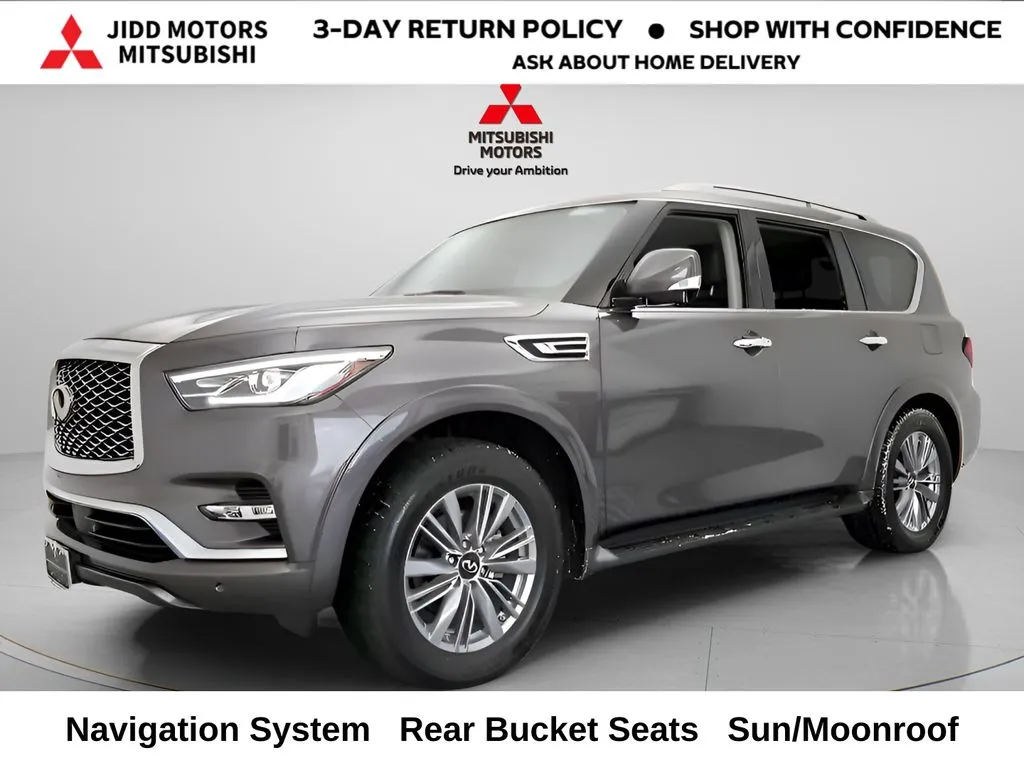 Gray 2024 INFINITI QX80 LUXE for sale in Des Plaines, IL