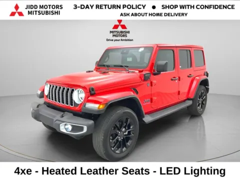 Red 2025 Jeep Wrangler Sahara 4xe for sale in Des Plaines, IL